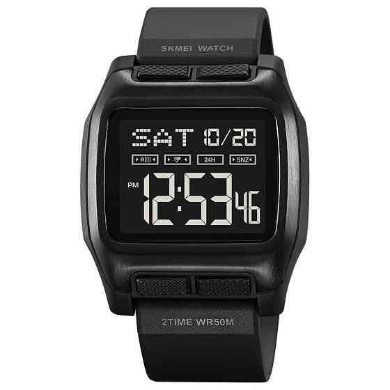Годинники чоловічі спортивні з крокоміром SKMEI 2193BKBK, Годинники наручні електронні для хлопців FG-76 Івано-Франківськ