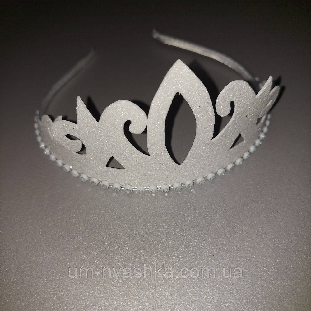 Діадема на обручі Корона з блискітками глітером Кривий Ріг - фото 8