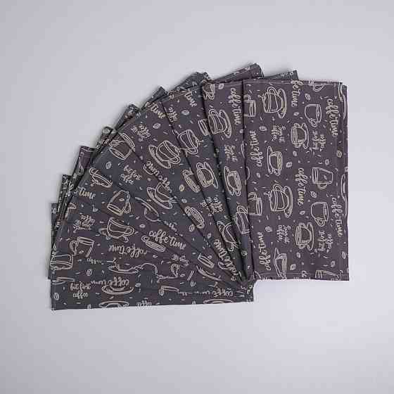 Махровое кухонное полотенце Кофе 40х60 см 300г/м2 GM Textile (Темно-серый) Сумы