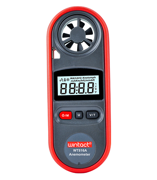 Анемометр цифровой 0,7-30м/с, -10-45°C WINTACT WT816A Чернигов - изображение 1