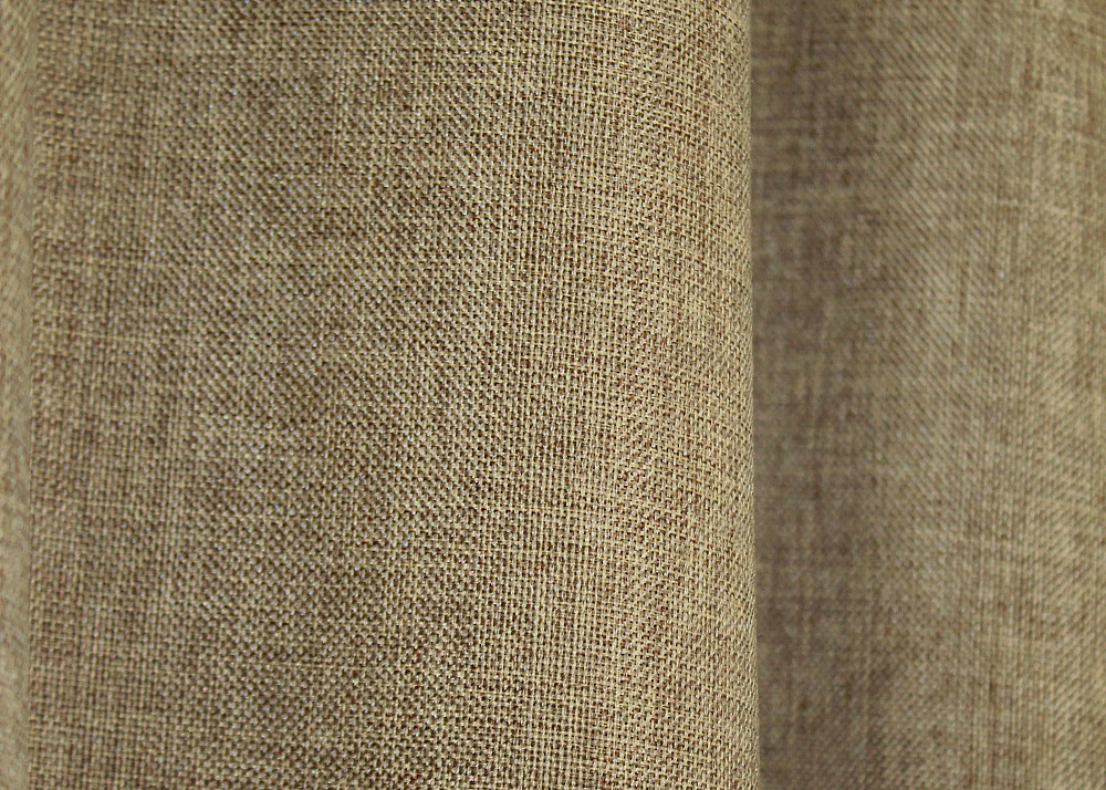 Комплект готових штор VR-Textil Льон Мішковина № 673ш Капучино 200х250 см 2 шт (39-0057) Київ - фото 8