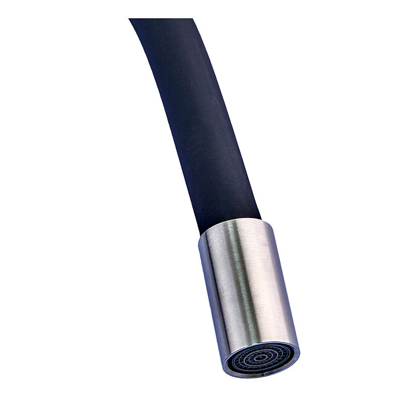 Кухонний змішувач Champion SUS-011 Refl.Black з силіконовим виливом з нержавіючої сталі (CH0332) Харків - фото 2