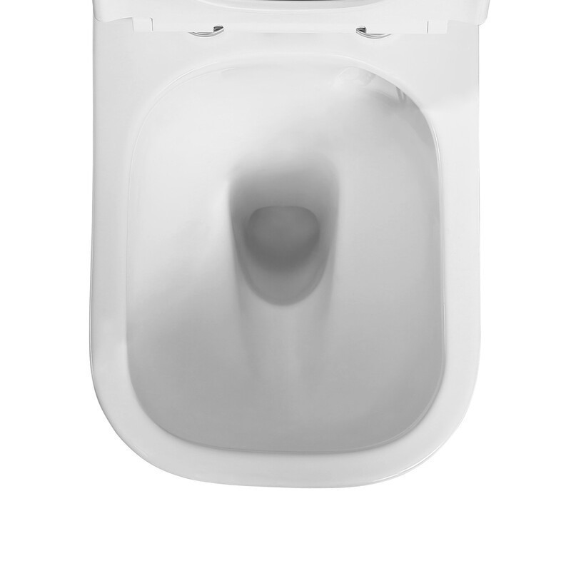 Чаша унітазу-компакту Mixxus Quadro-0404-T1 Bowl 660х360х820 Tornado 1.0 без сидіння (MI8342) ( 15224 ) Харків - фото 3