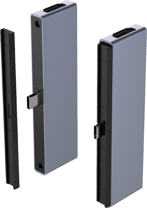 Концентратор USB-C Hub 6-в-1 для iPad Pro / Air: 4K HDMI, USB 3.0, PD 100Вт, SD, 3.5мм Aux — Магнітна док-станція Київ - фото 12