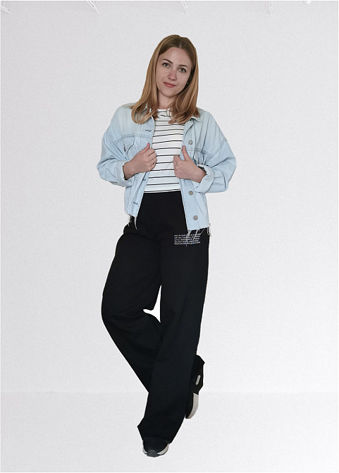 Брюки палаццо cotton Q 01091-2 46-48 Киев - изображение 1