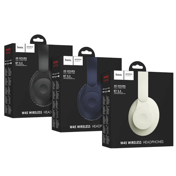 Бездротові накладні навушники HOCO W45 сині Київ