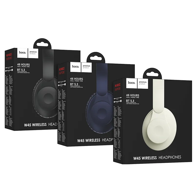 Бездротові накладні навушники HOCO W45 сині Київ - фото 2