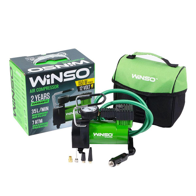 Компресор автомобільний Winso 7 Атм 35 л/хв 150 Вт Київ - фото 3