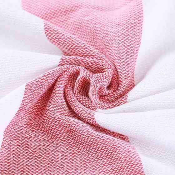 Рушник пештемаль Lovely Svi бавовняний, пляжний, хамам, spa - XХL 100x180 см Red/Blue Stripes (9032025) Київ