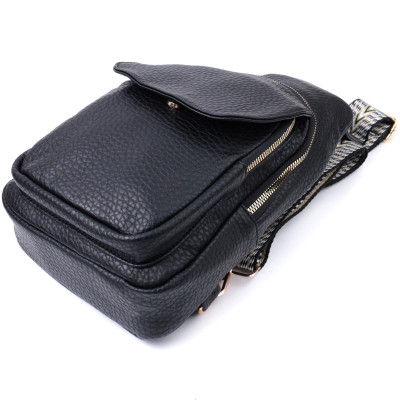 Сумка Vintage Из крупнозернистой экокожи Черная (22763) Винница - изображение 11