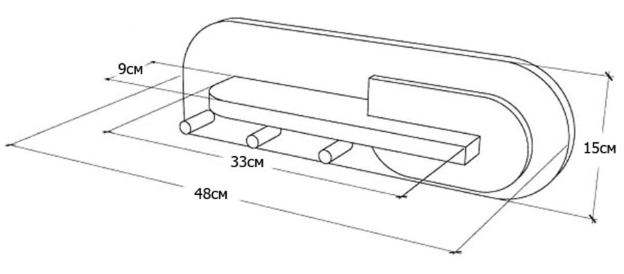 Вішалка для сумок "Енкамп 32" сієна Миколаїв - фото 2