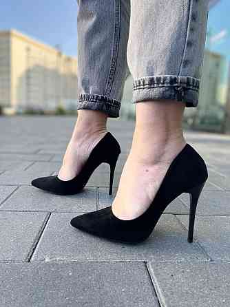 Comer Туфлі жіночі COMER чорні еко-замша каблук 11см розміри 36-39 (2867) Коломия