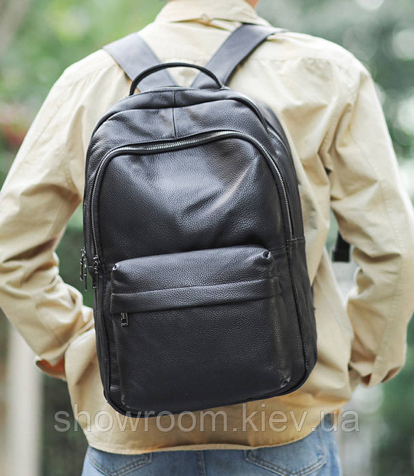 Чоловічий шкіряний рюкзак Leather Collection (5056) Київ - фото 6