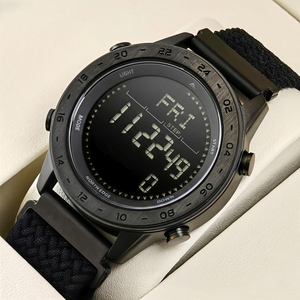 Годинник чоловічий водостійкий тактичний North Edge Tank3 Nylon Power 5BAR (2 ремінці) Київ - фото 2