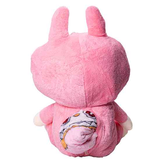 ТМ COLORFUL HOME М'яка іграшка-плед, подушка 3 в 1 Лабубу 50 см Червоний ТМ COLORFUL HOME LAB2R Коломия