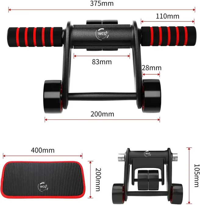 Ролик колесо для преса KZ + Килимок для колін Фітнес Київ - фото 6