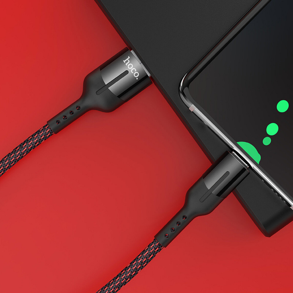 Кабель HOCO U68 Type-C 5A Gusto flash charging data cable Black Київ - фото 4