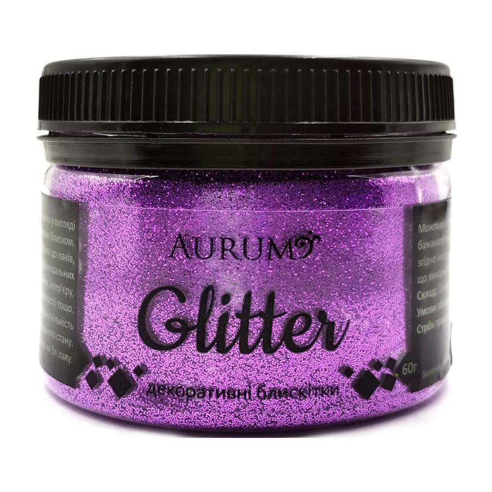 Гліттер фіолетовий №08 0.06кг AURUM Харків - фото 2