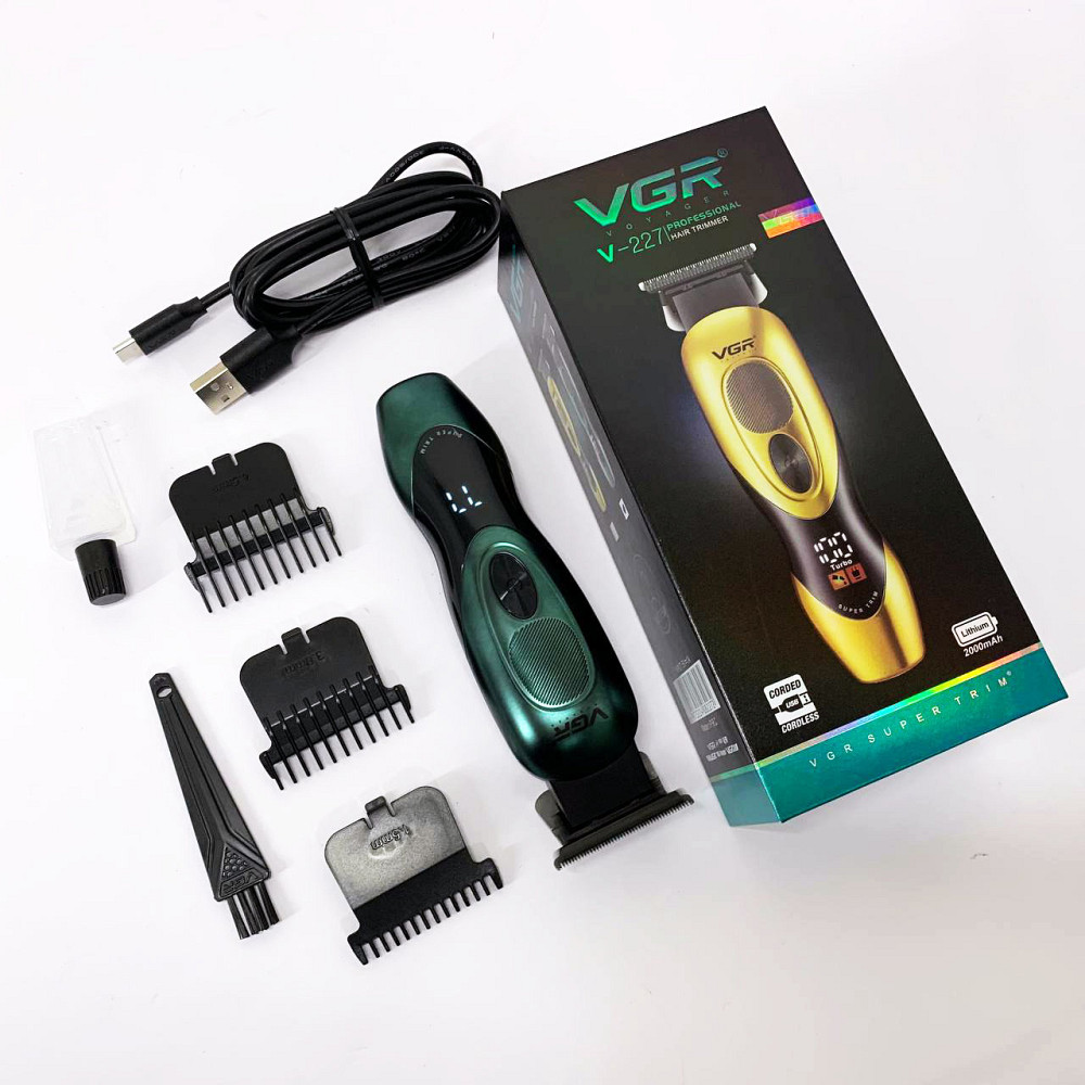 Машинка-тример для стрижки бездротова VGR V-227, Електрична машинка для стрижки потужна DG-64 Львів - фото 9