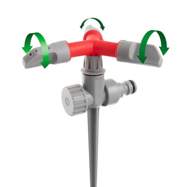 Дощувач круговий на кілку, з головкою, що обертається, матеріали: PP, ABS, Zinc alloy INTERTOOL GE-0055 Киев - изображение 4