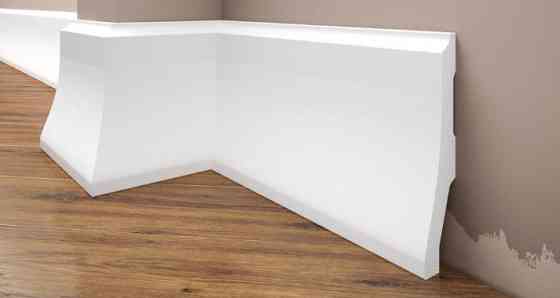 Плинтус под покраску из дюрополимера Элегант LPC - 34 ( 2,44м.п.) 120х26мм Днепр