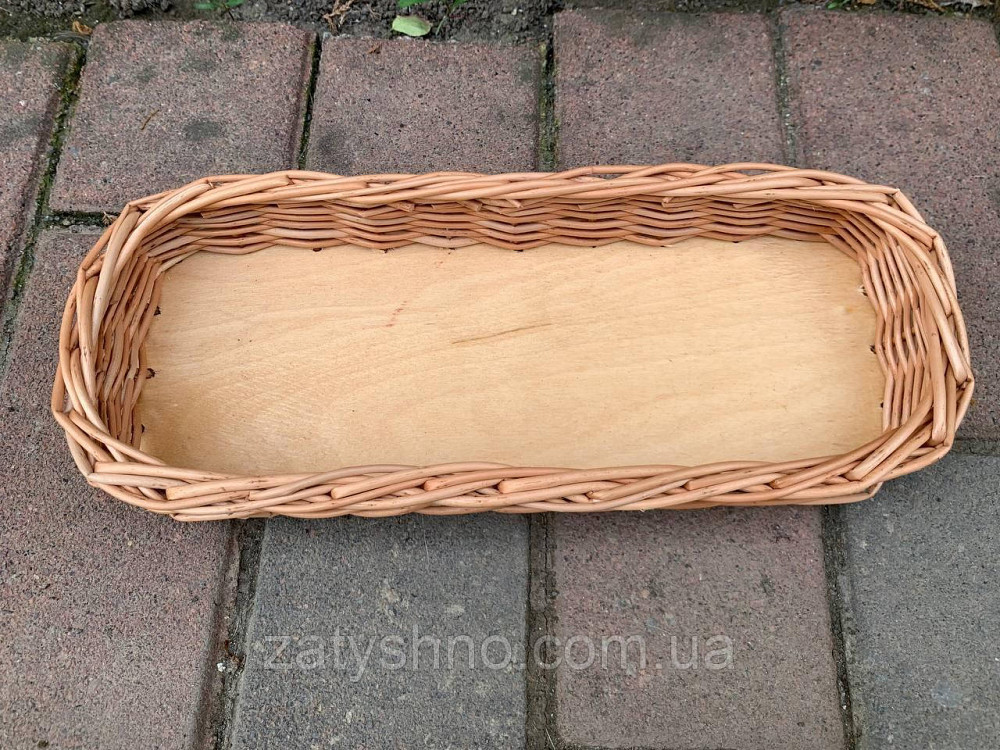 Лоток плетеный  из лозы для столовых предметов Киев - изображение 4