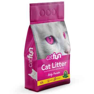 Наповнювач для туалету Catfun бентонітовий з ароматом дитячої присипки 10 л (8683655071490) Вінниця