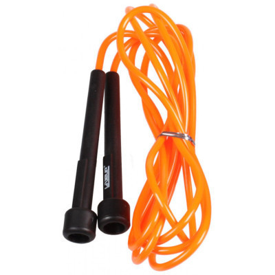 Скакалка LiveUp PVC Jump Rope LS3115-o в тубусі чорний/помаранчевий 275x0.5см (6951376109184) Винница - изображение 1