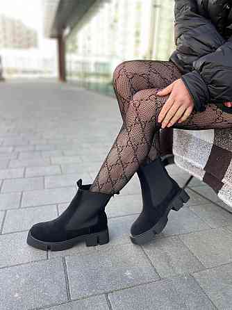 BIZONI Черевики жіночі BIZONI 215/1 чорні (зима, замша натуральна) (5687) Коломия