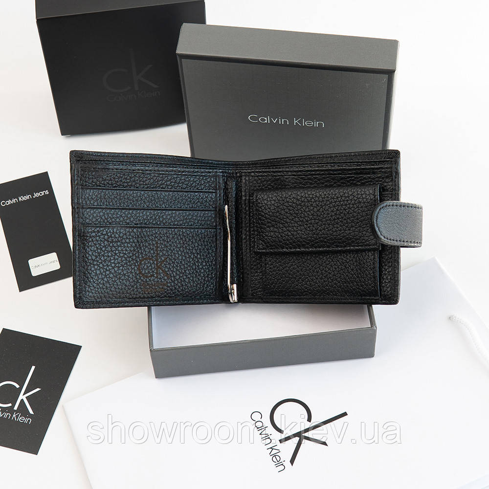 Мужской кожаный коешелек на застежке с зажимом (2088) Киев - изображение 3