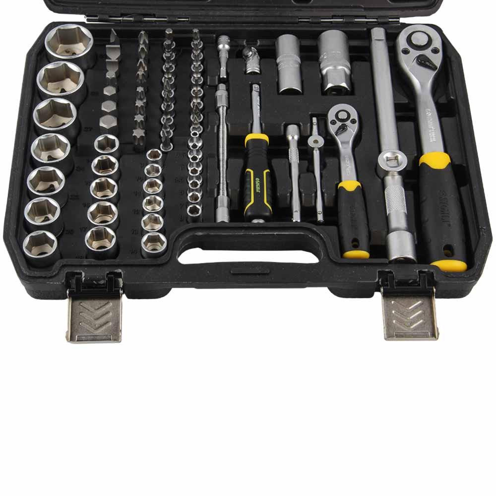 Набір насадок торцевих і біт 1/4", 1/2" 82 шт CrV mid SIGMA (6001551) Київ - фото 8