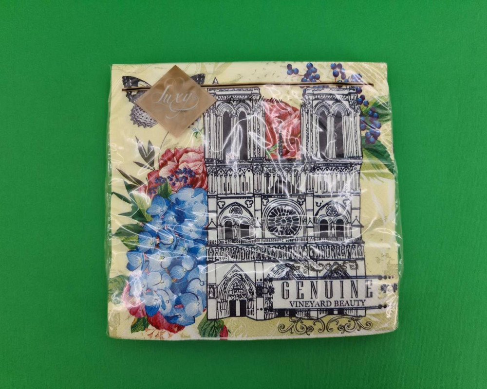 Салфетка трехслойная класическая (ЗЗхЗЗ, 20шт) Luxy  Нотр-Дам-де-Пари (2054) (1 пачка) Харьков - изображение 1