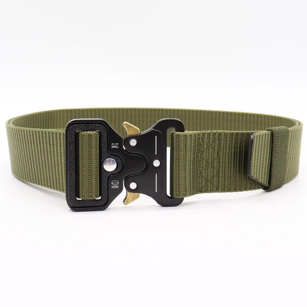 Тактический ремень 125 см Tactical Belt, Оливковый / Армейский ремень с пряжкой Cobra Киев - изображение 9