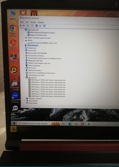 Ноутбук: ASER NITRO 5/ Ryzen 5 3550H/ RAM16GB/ RX 560X 4Gb. SSD. Київ - фото 6
