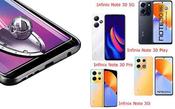 Захисне скло DefenzoGlass для Infinix Note 30 5G, Note 30 Play, Note 30 Pro, Note 30i – подвійна міцність Київ