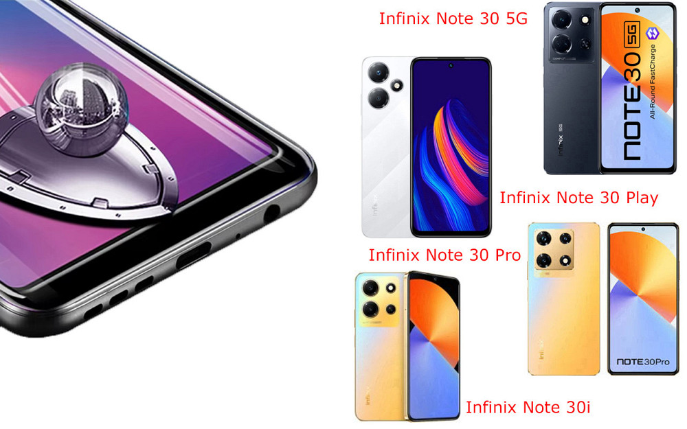 Захисне скло DefenzoGlass для Infinix Note 30 5G, Note 30 Play, Note 30 Pro, Note 30i – подвійна міцність Київ - фото 2