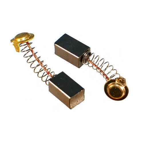 Щетки угольные графитные 10 шт, 12.5x7.5x6.5 мм, пятак 9.5 мм для обеспечения электрического контакта Киев