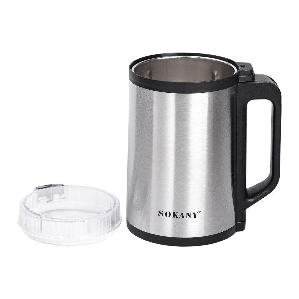 Кавомолка електрична 300 Вт автоматична 140 г для дрібного помолу із нержавіючої сталі Sokany SK-04021 Київ - фото 2