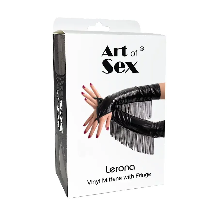 Вінілові мітенки Art of Sex - Lerona, розмір M, колір білий Львів - фото 3