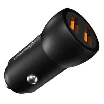 Зарядное устройство Grand-X car 12-24V Black 2USB 5V/2.4A (CH-26/CH-26B) Винница