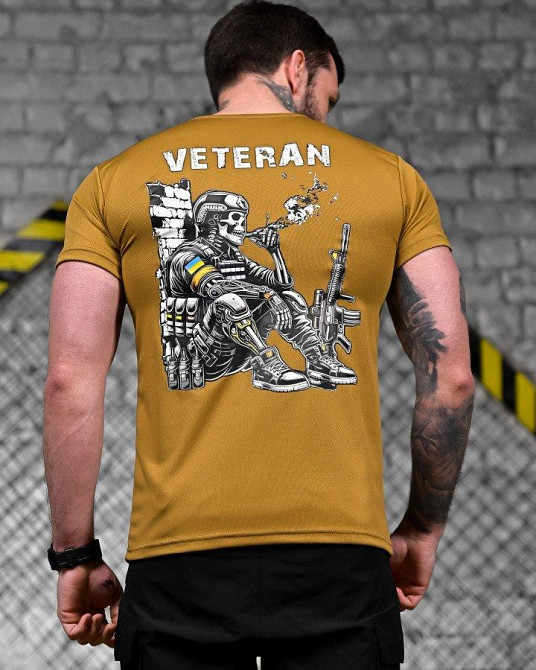 Тактическая потоотводящая футболка  кайот  ДЛ7242 Одесса - изображение 2