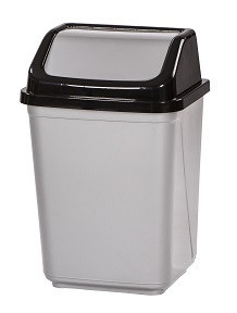 Контейнер для мусора Violet House 0099 Metalice Black 20 л (6895631) Киев - изображение 1