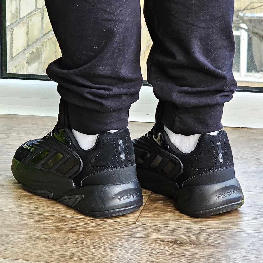 Кроссовки Мужские Adidas Ozelia Чёрные Адидас с Амортизацией Для Бега (размеры: 41,42,43,44,45) - 37-4 Днепр - изображение 9