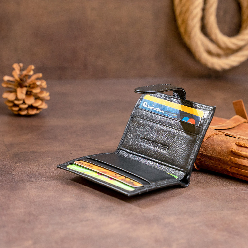 Гаманець-візитниця ST Leather 19208 Чорний Київ - фото 3