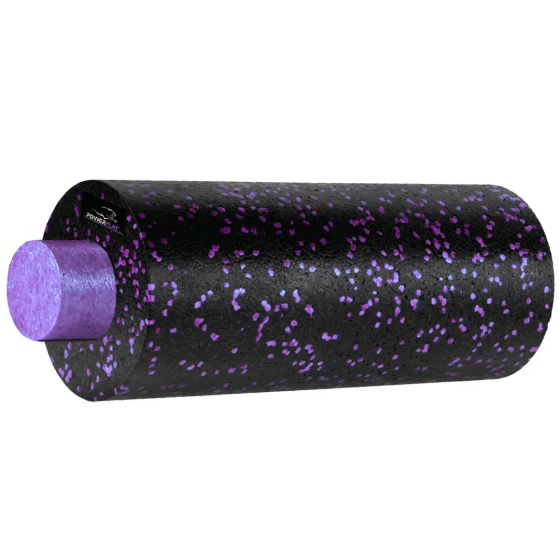Масажний набір PowerPlay PP_4015 EPP Foam Roller Set 4in1 (2-ва роли + 2-ва м'ячі) Чорно-Фіолетовий Кам'янське