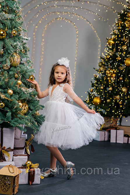Святкова пишна біла сукня для дівчинки Кривий Ріг - фото 6