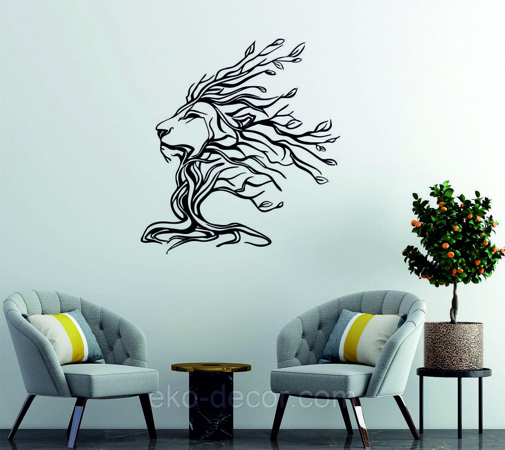 Декоративное настенное 3D Панно «Лев» Декор на стену с объемом Киев - изображение 6