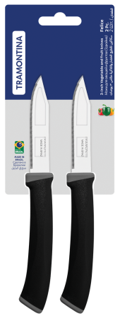 Набор ножей TRAMONTINA FELICE black, 2 предмета (6852747) Киев