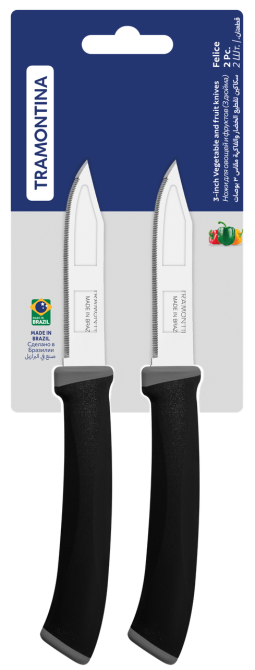 Набор ножей TRAMONTINA FELICE black, 2 предмета (6852747) Киев - изображение 3