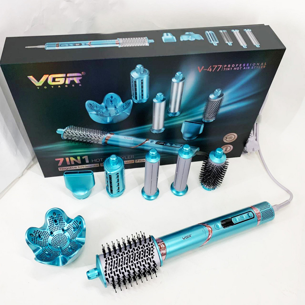 Фен-брашинг для волос, Электрофен для волос с дополнительными насадками Фен щетка объема OG-58 Ивано-Франковск - изображение 5